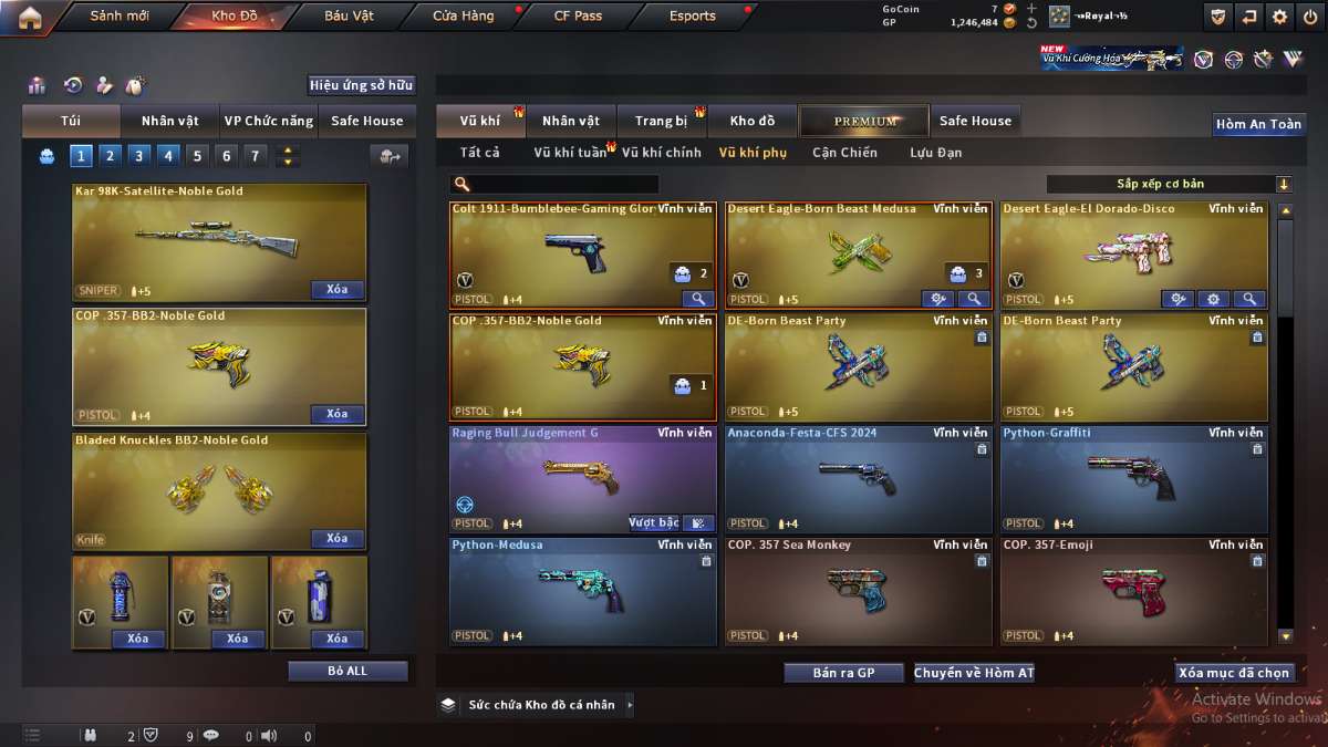 shop acc cf uy tin gia re